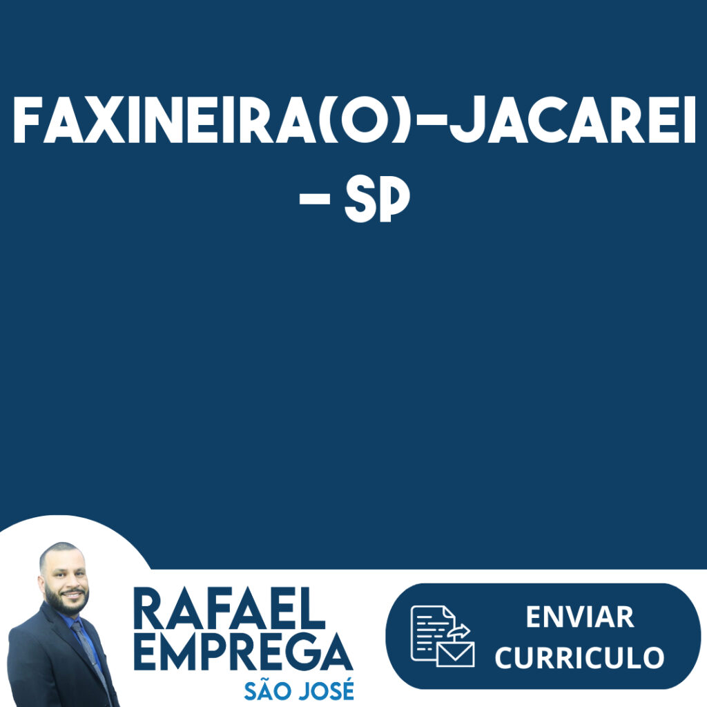 Faxineira(O)-Jacarei - Sp 1