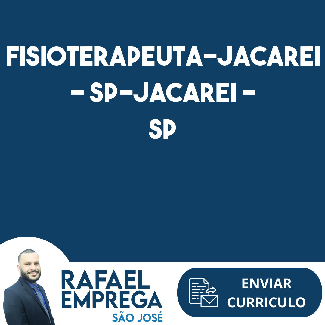 Fisioterapeuta-Jacarei – Sp-Jacarei - Sp 25