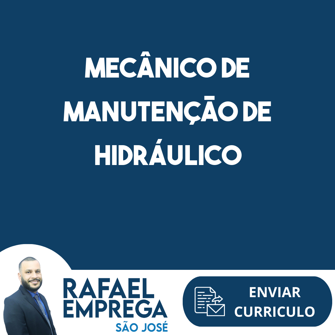 Mecânico De Manutenção De Hidráulico-São José Dos Campos - Sp 25