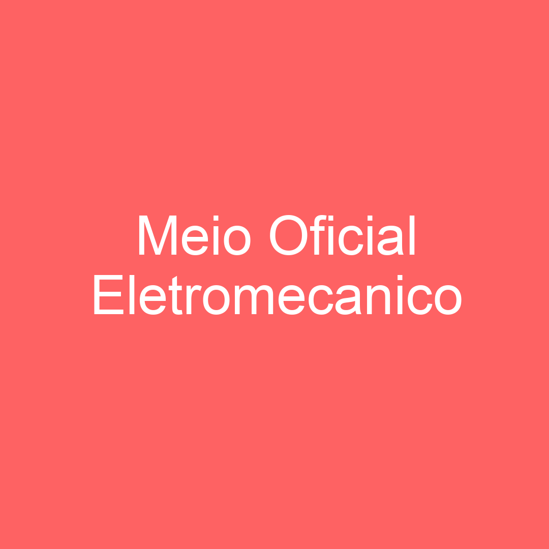 Meio Oficial Eletromecanico 35