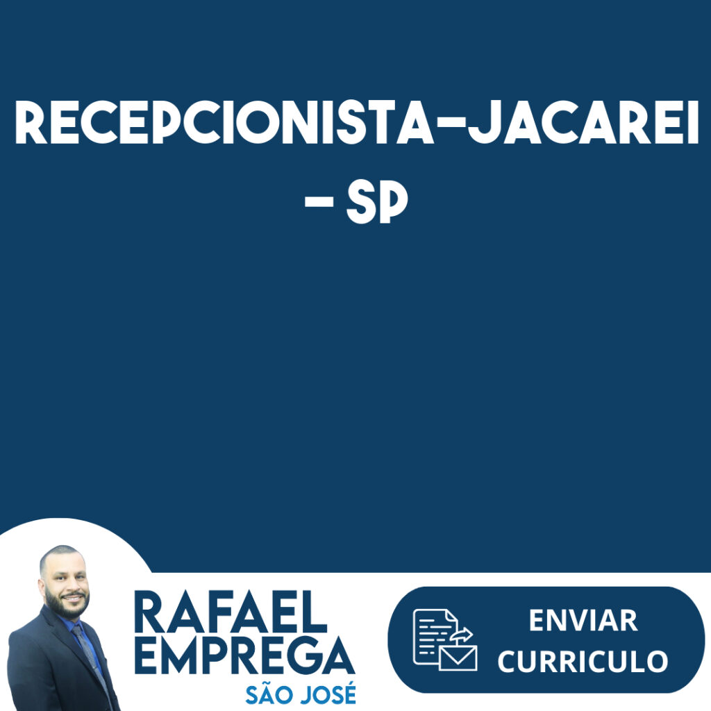 Recepcionista-Jacarei - Sp 1