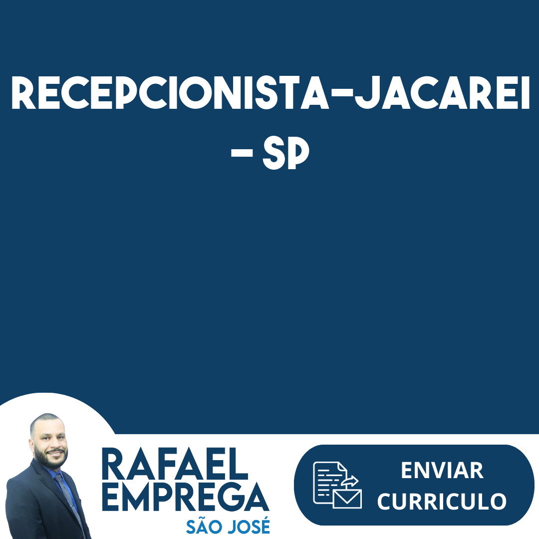 Recepcionista-Jacarei - Sp 373