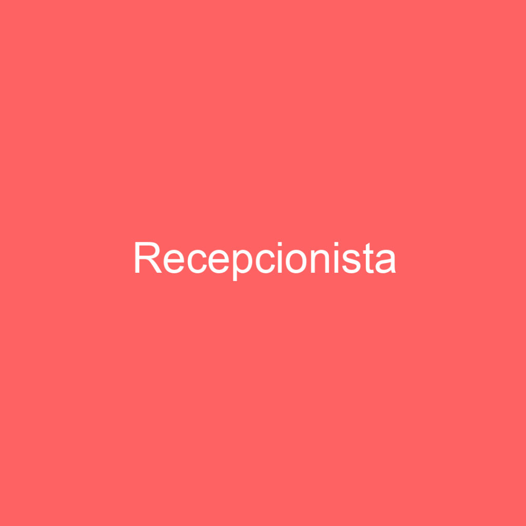 Recepcionista-São José Dos Campos - Sp 1
