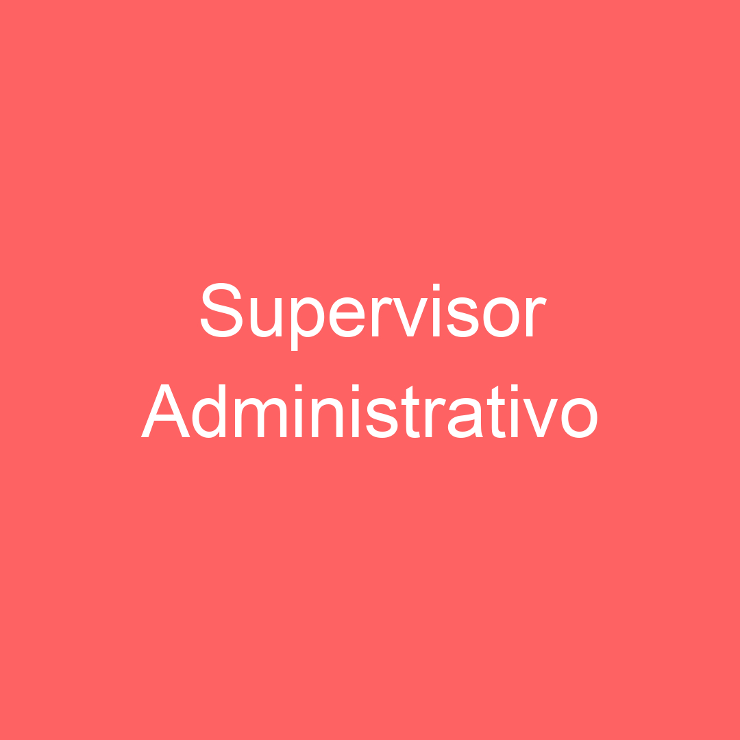 Supervisor Administrativo 353
