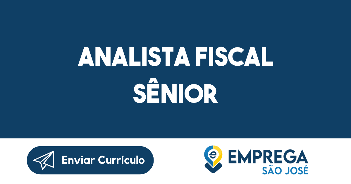 Analista fiscal Sênior-São José dos Campos - SP 5