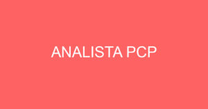 ANALISTA PCP 1