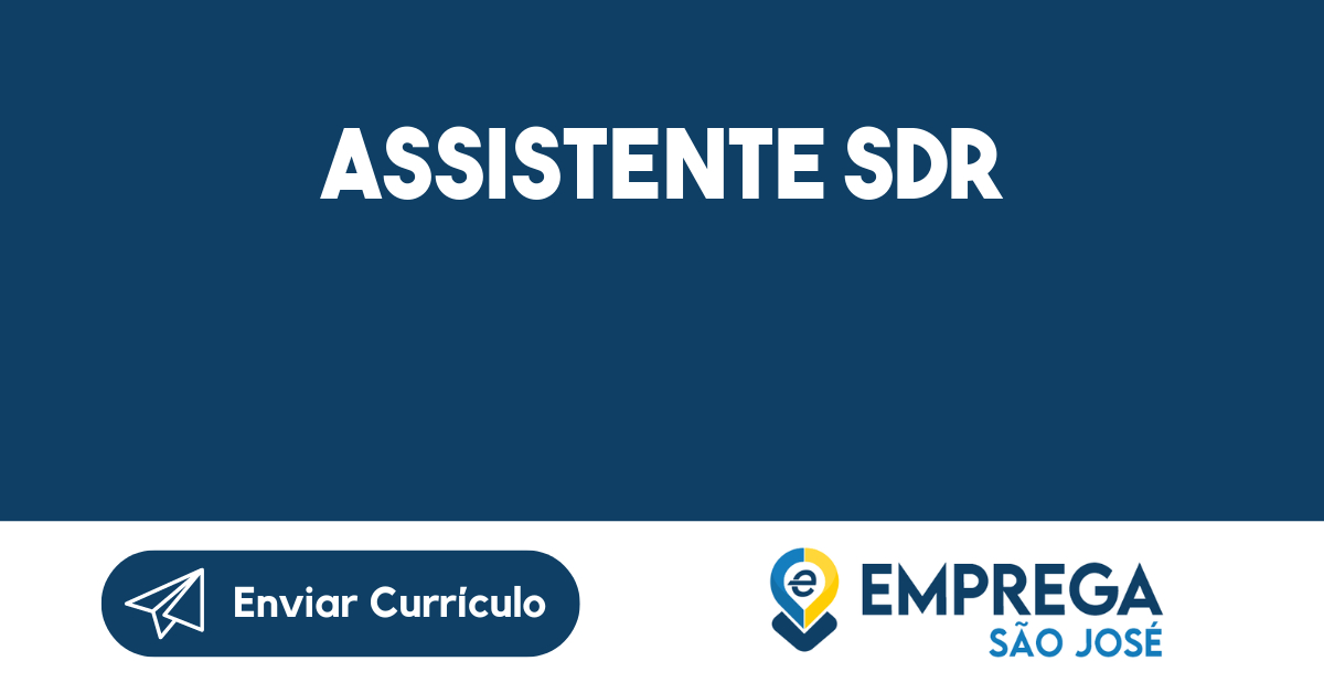 Assistente SDR-São José dos Campos - SP 87