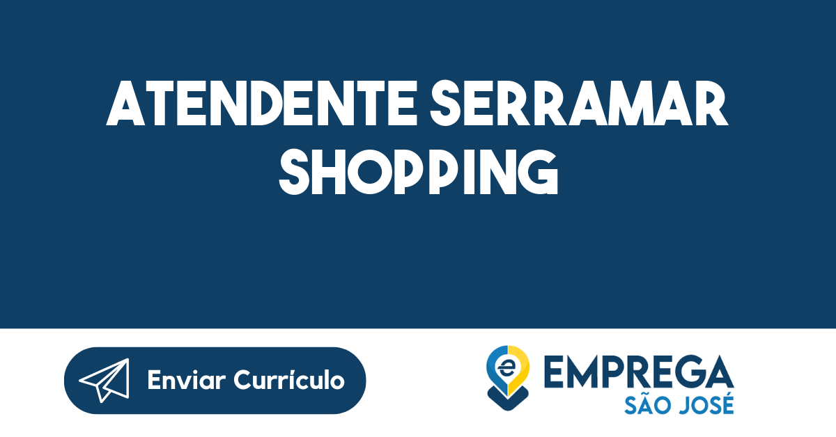 Atendente Serramar Shopping-Caraguatatuba - Sp 207