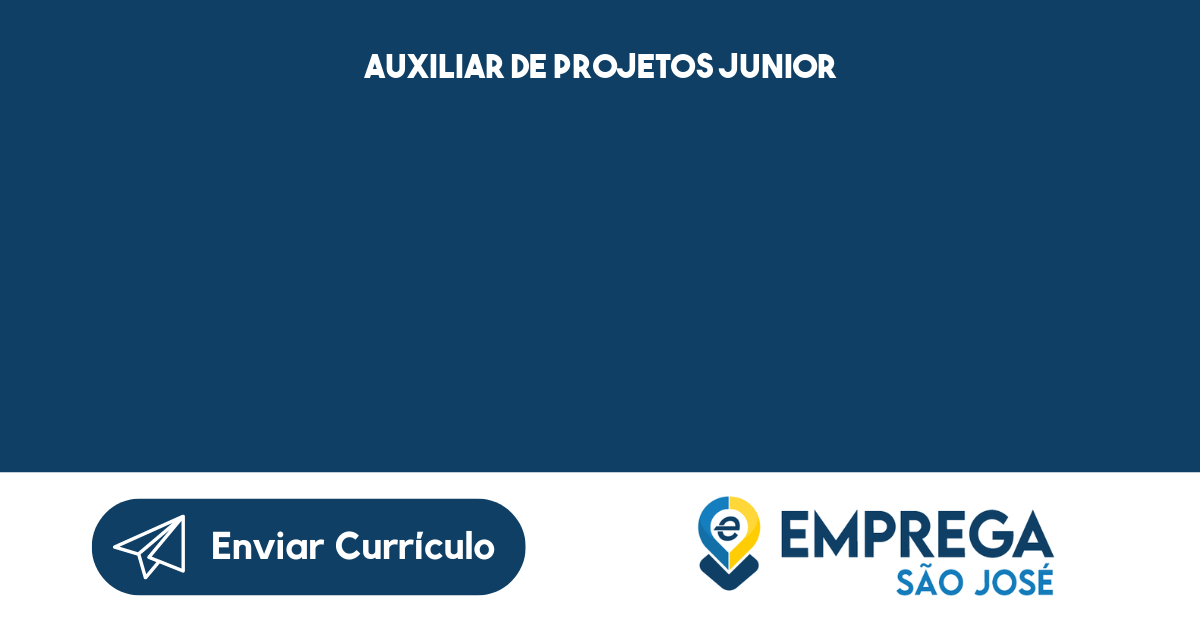 Auxiliar De Projetos Junior-São José Dos Campos - Sp 15