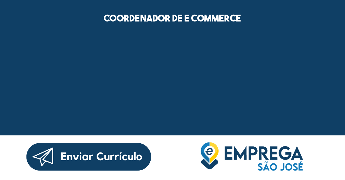 Coordenador De E Commerce-São José Dos Campos - Sp 277