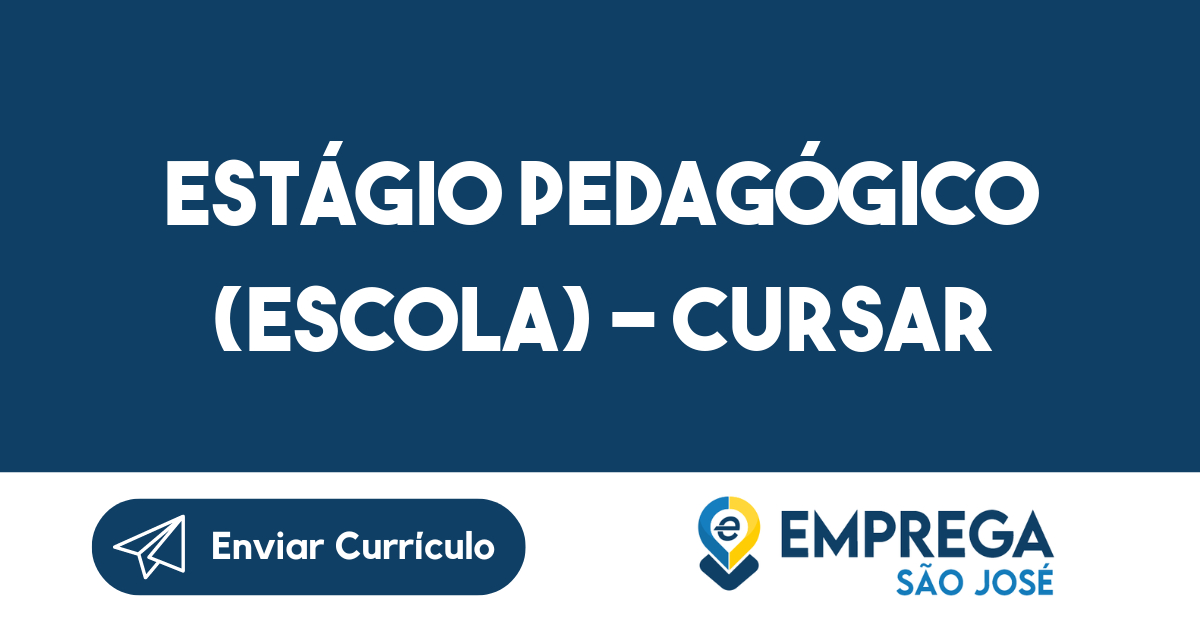Estágio Pedagógico (Escola) - Cursar Administração-São José dos Campos - SP 195