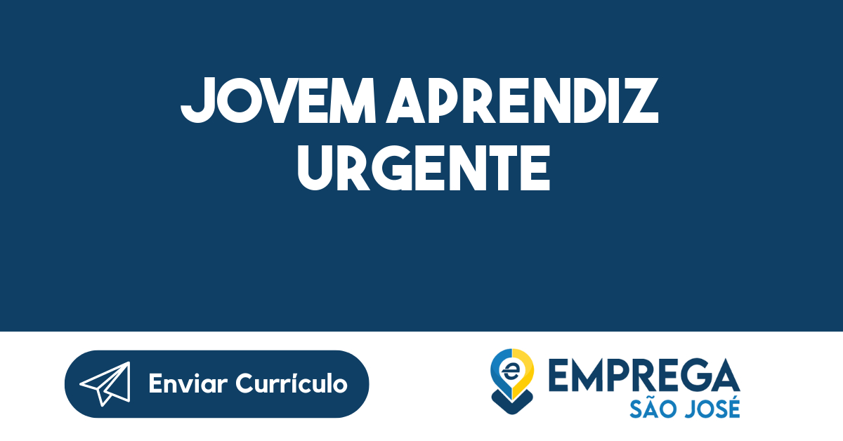 Jovem Aprendiz Urgente-São José Dos Campos - Sp 93