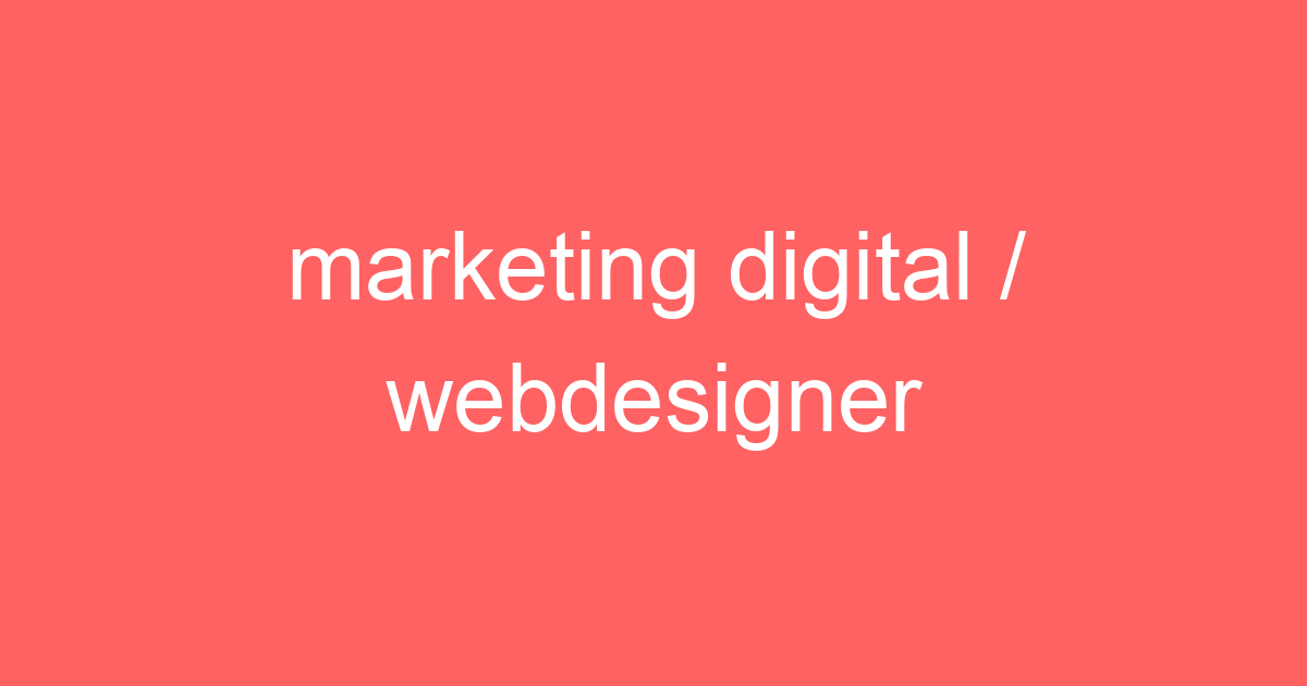marketing digital / webdesigner 1