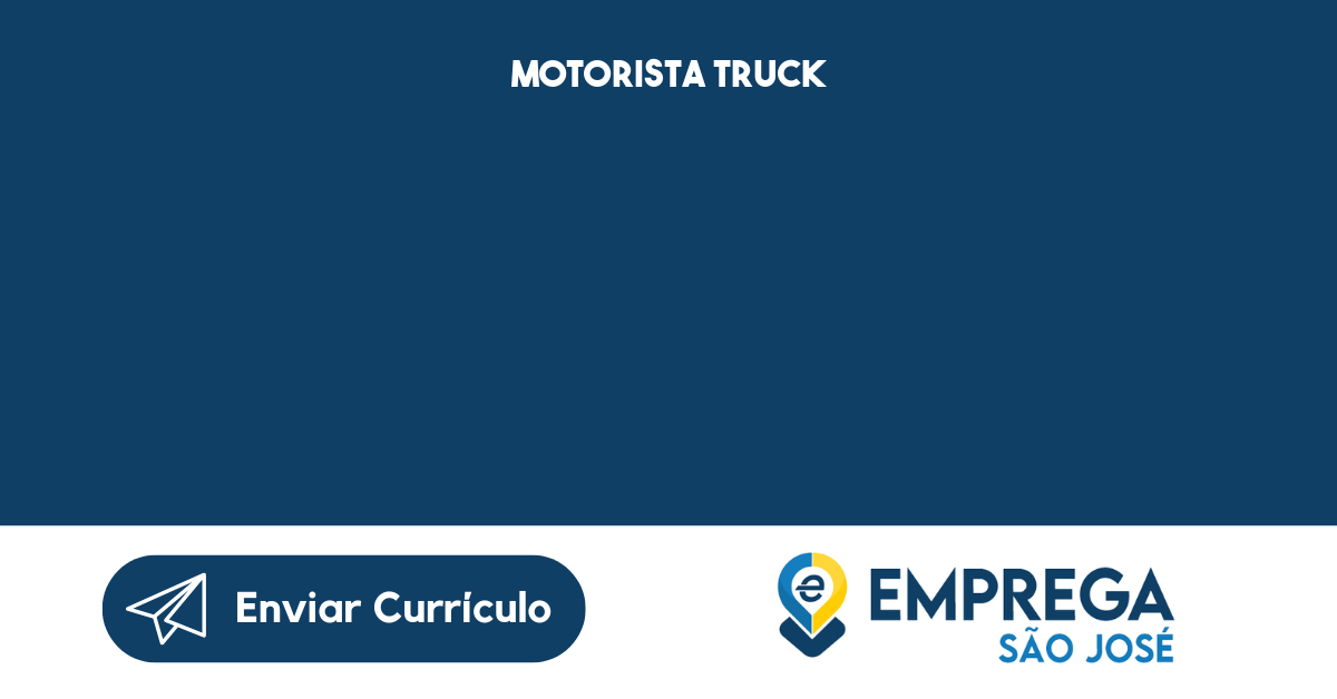Motorista Truck-São José Dos Campos - Sp 55