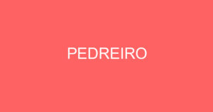 PEDREIRO 6