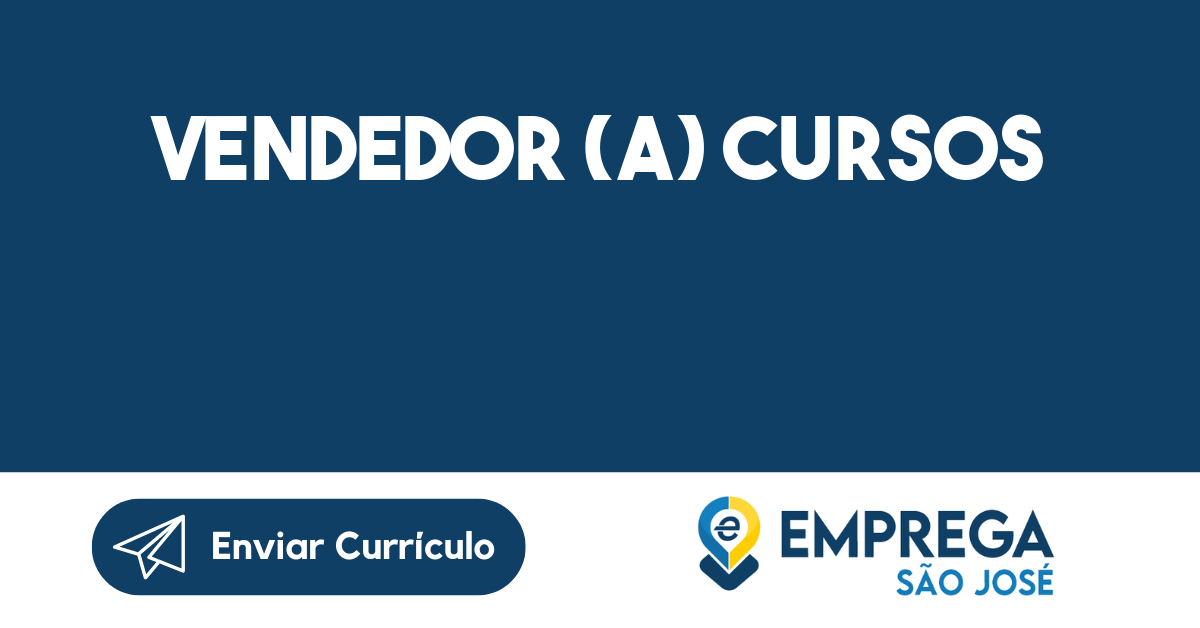 Vendedor (a) Cursos -São José dos Campos - SP 209