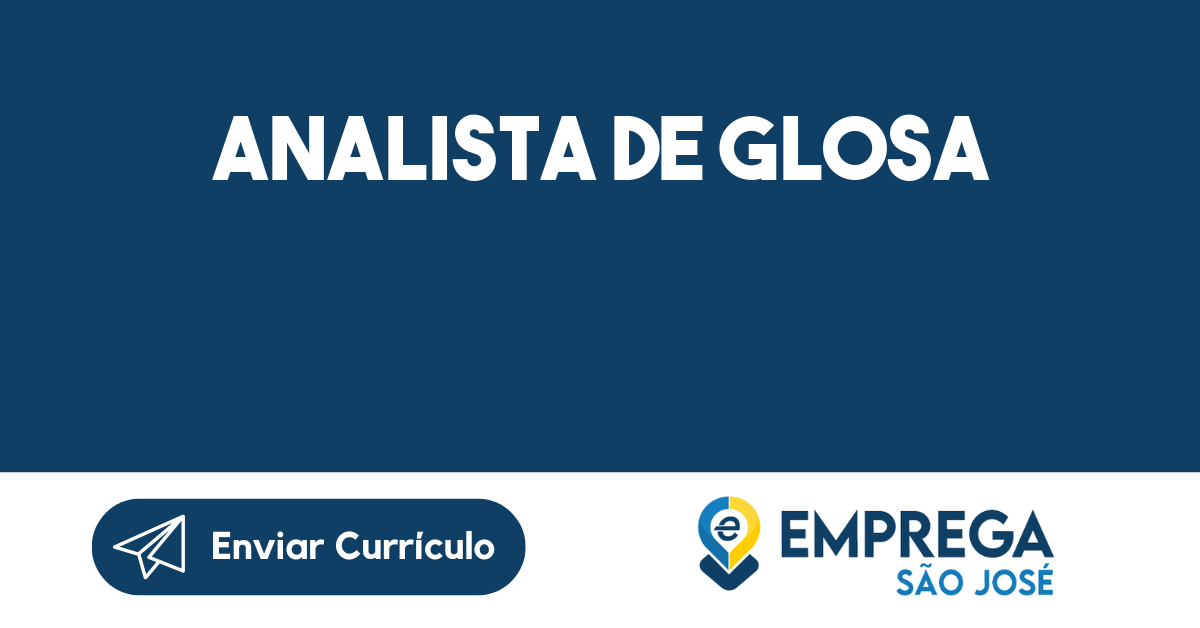 Analista de Glosa-São José dos Campos - SP 1