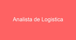 Analista de Logistica-São José dos Campos - SP 13