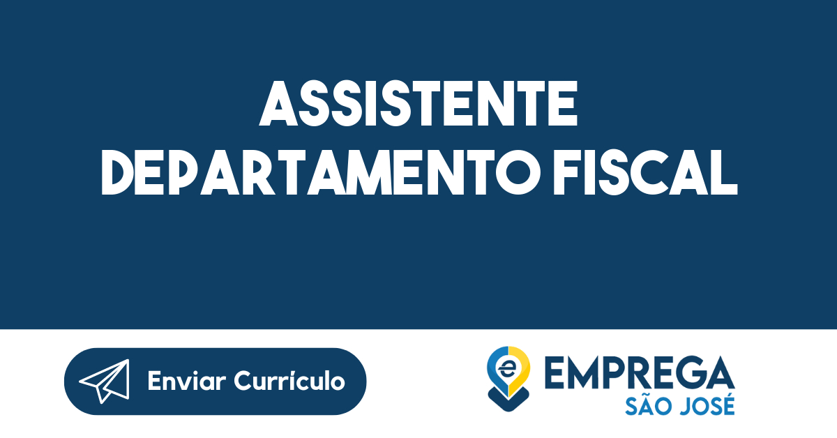 Assistente Departamento Fiscal-São José dos Campos - SP 39
