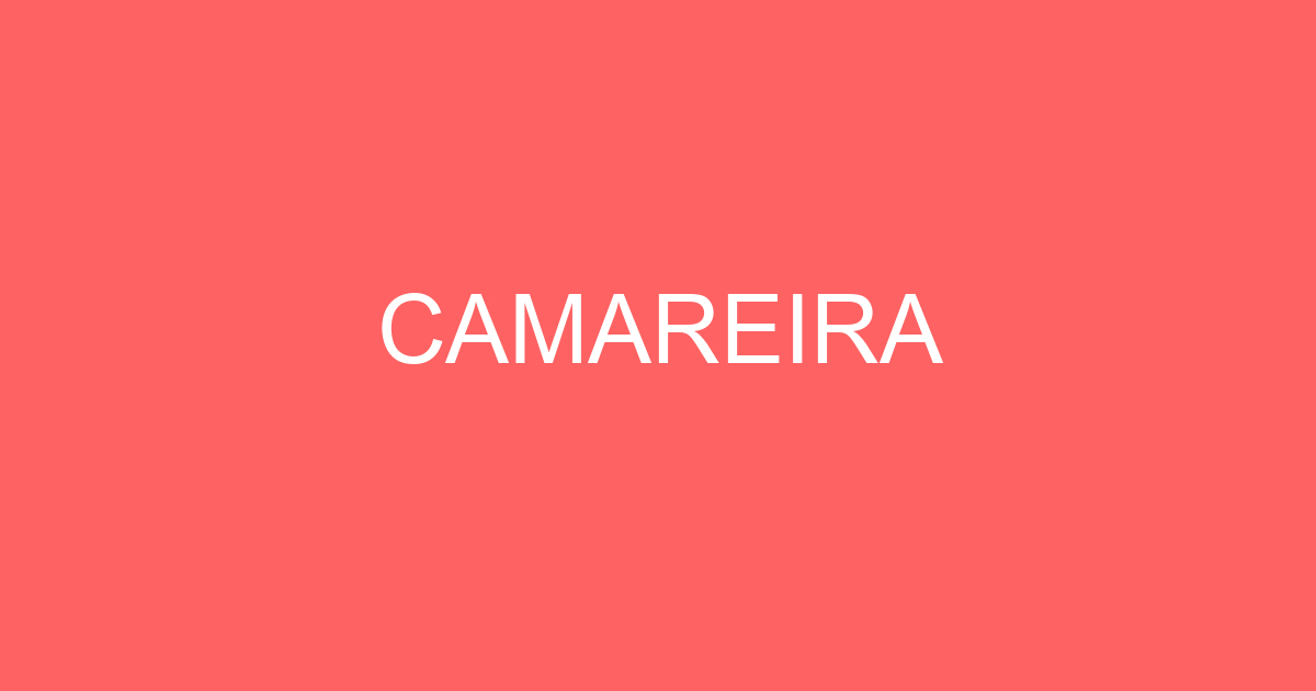 CAMAREIRA 37