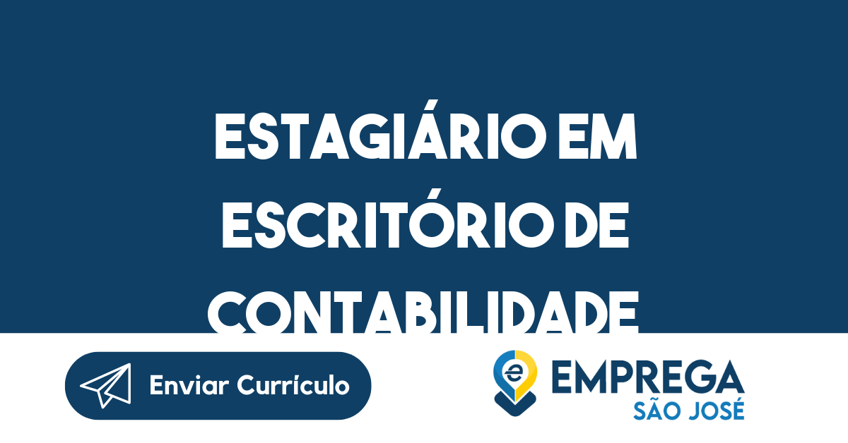 Estagiário em Escritório de Contabilidade-São José dos Campos - SP 333