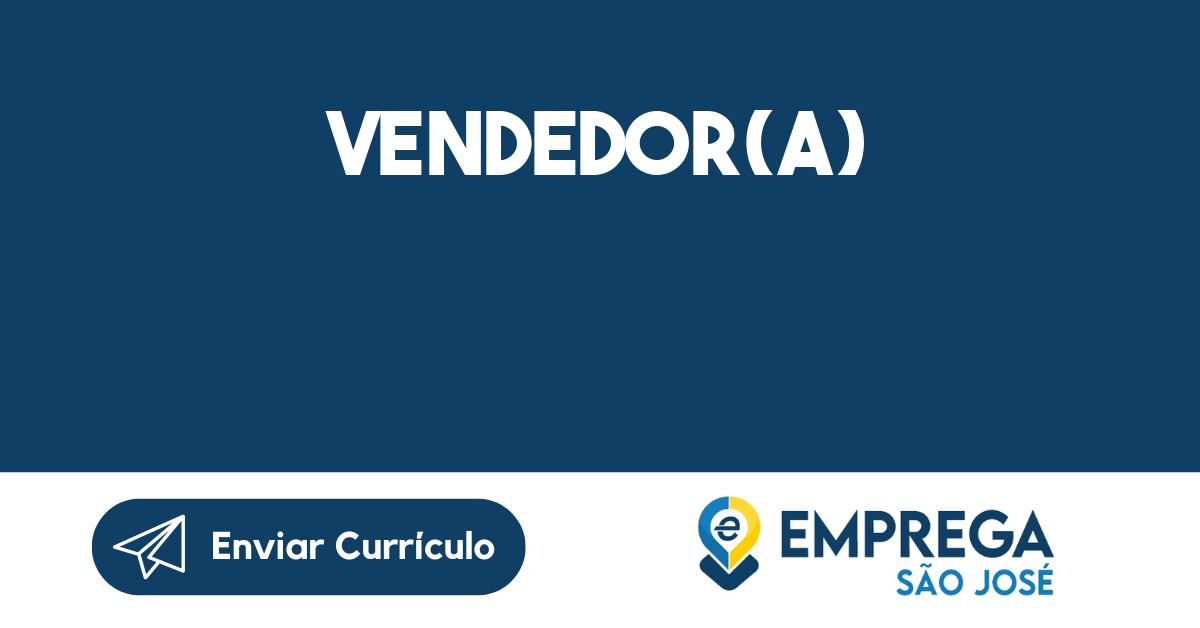 Vendedor(a)-São José dos Campos - SP 181