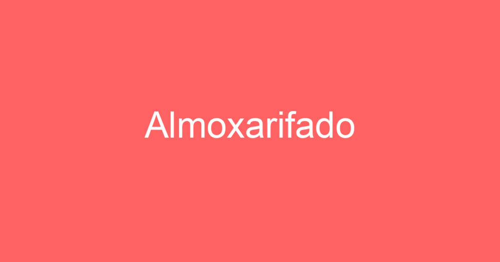 Almoxarifado 1 Almoxarifado 1