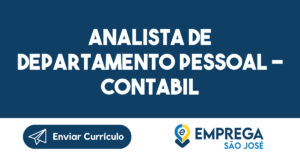 Analista de Departamento Pessoal - Contabil-São José dos Campos - SP 1