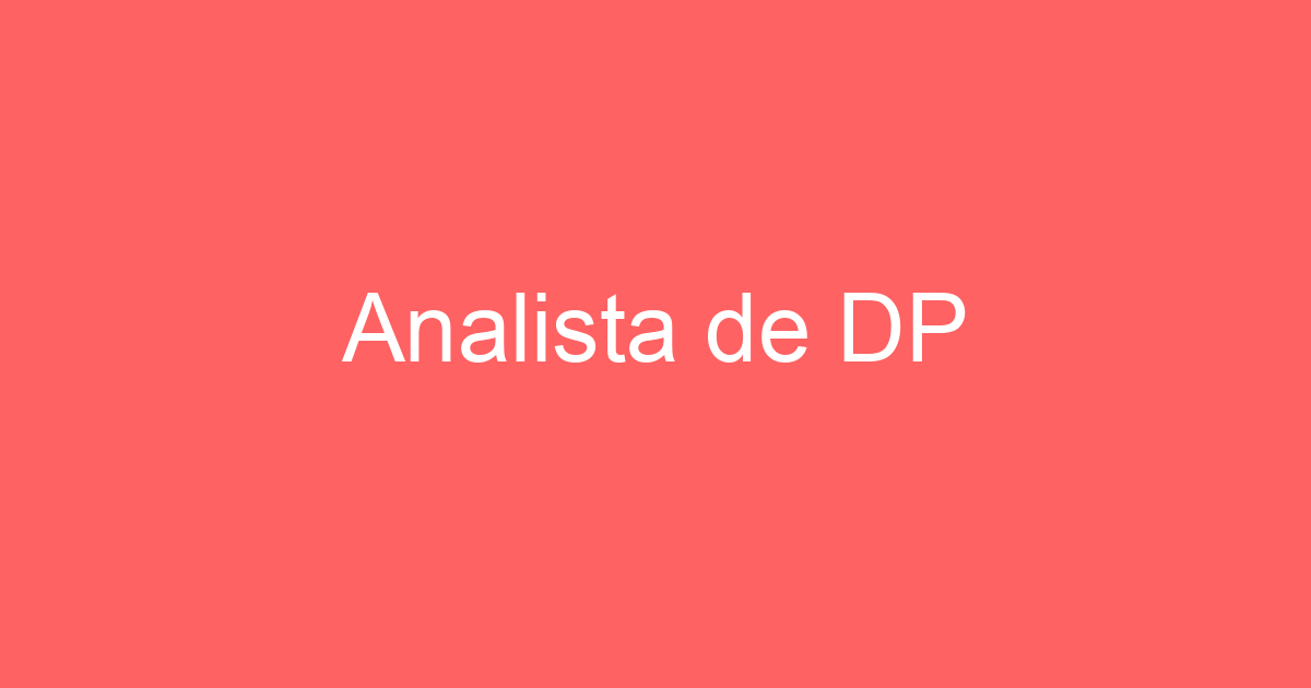 Analista de DP 53
