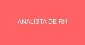 ANALISTA DE RH 13