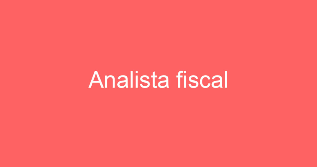 Analista fiscal 1