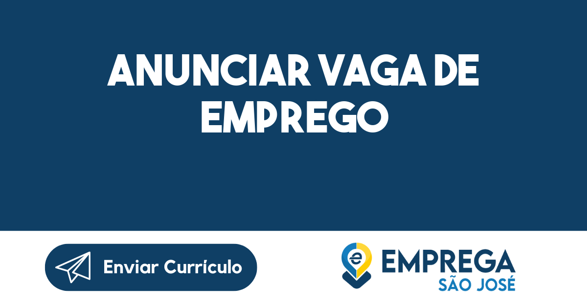 Anunciar Vaga de Emprego 1