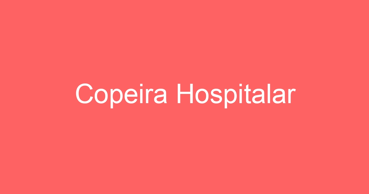 Copeira Hospitalar 43