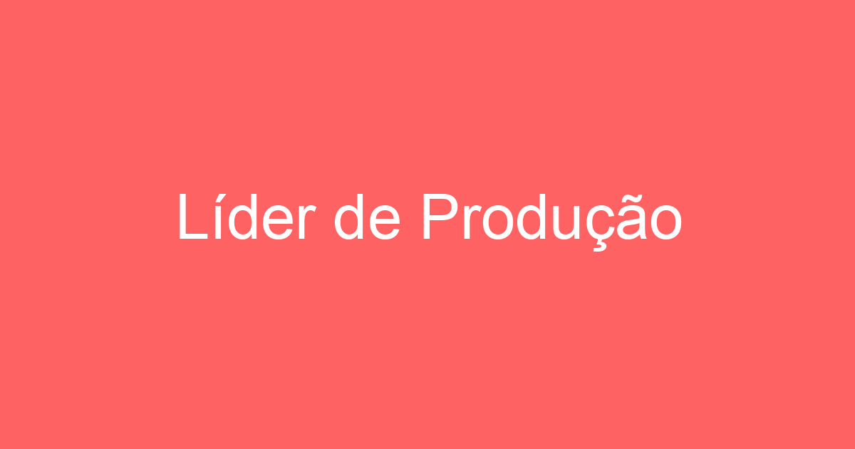 Líder de Produção 35