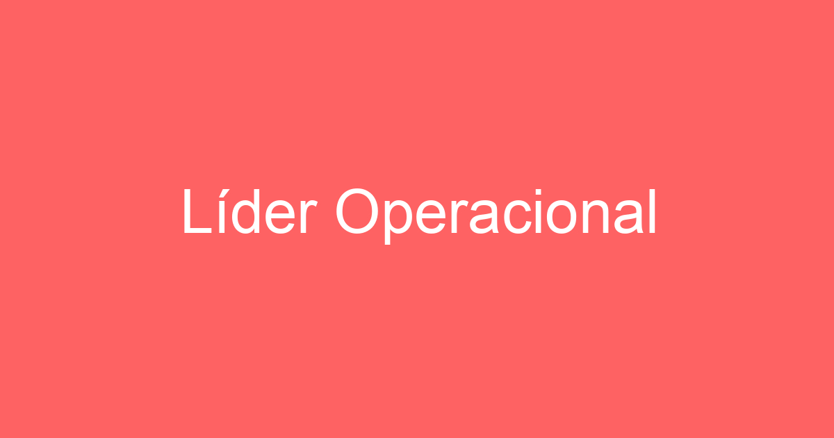 Líder Operacional 129