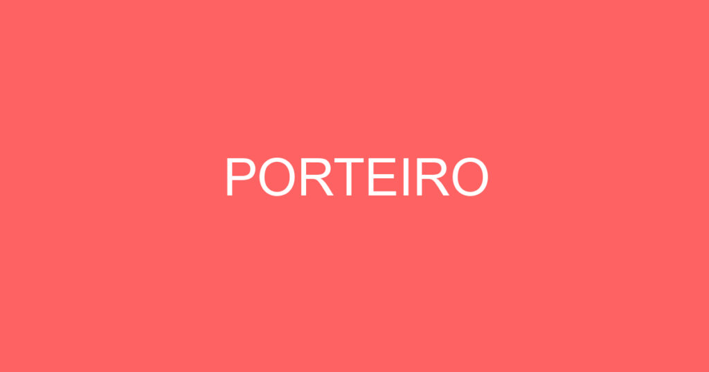 PORTEIRO-São José dos Campos - SP 1