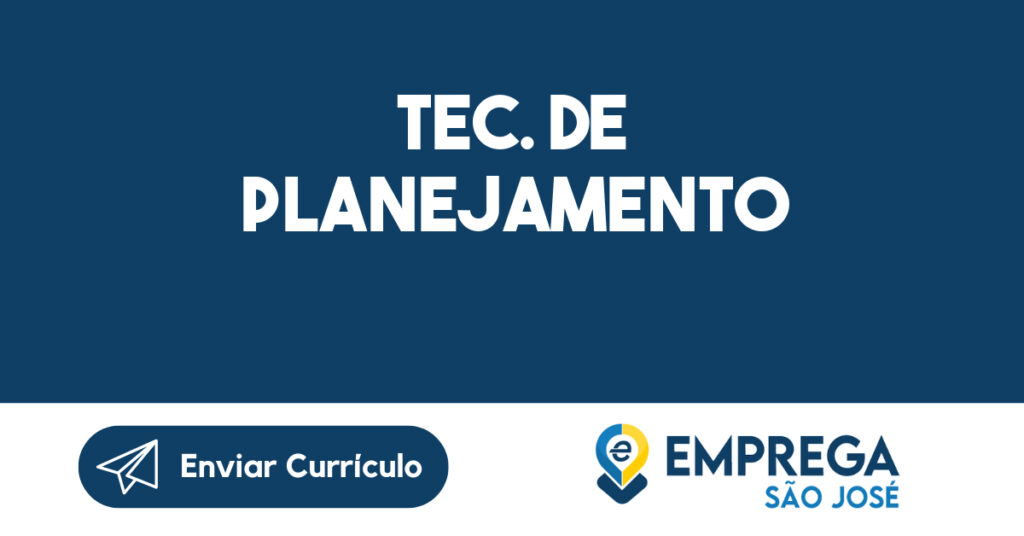TEC. DE PLANEJAMENTO-Jacarei - SP 1 TEC. DE PLANEJAMENTO-Jacarei - SP 1
