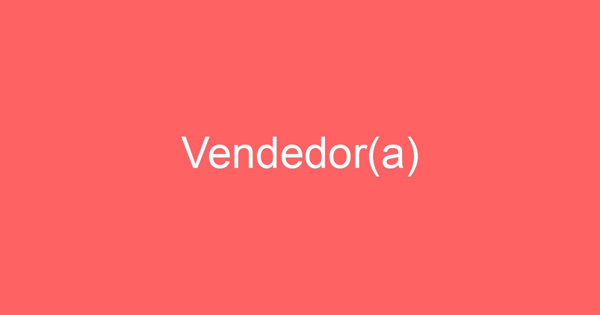 Vendedor(a) 169