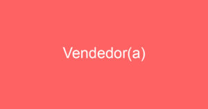 Vendedor(a) 15
