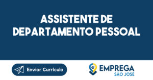 Assistente de departamento pessoal-São José dos Campos - SP 13
