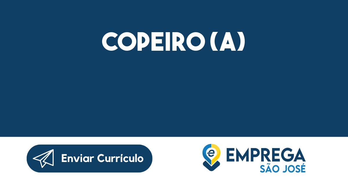 Copeiro (a)-São José dos Campos - SP 31
