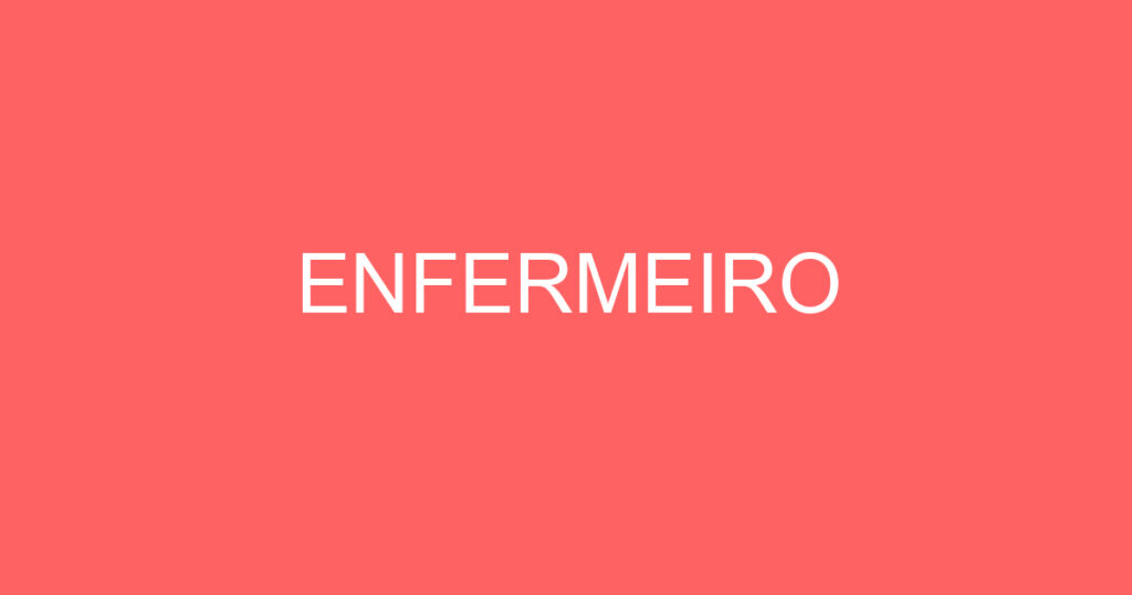 ENFERMEIRO 1 ENFERMEIRO 1