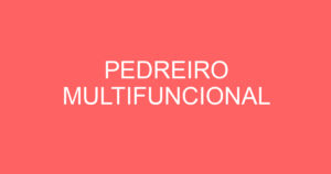 PEDREIRO MULTIFUNCIONAL 8