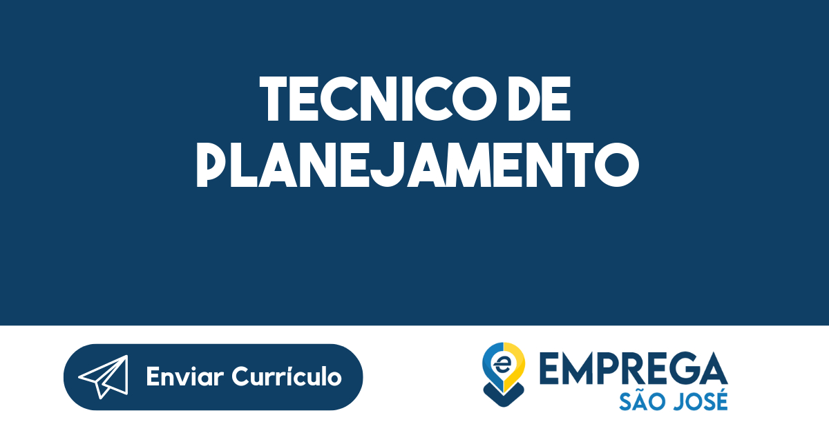 TECNICO DE PLANEJAMENTO-São José dos Campos - SP 1