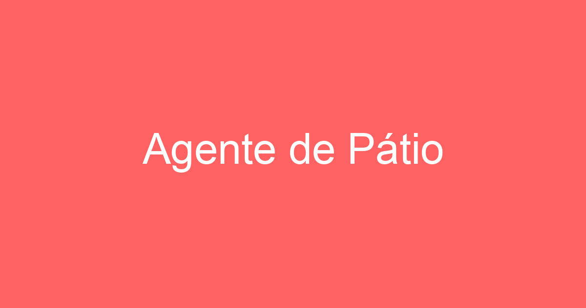 Agente de Pátio 245