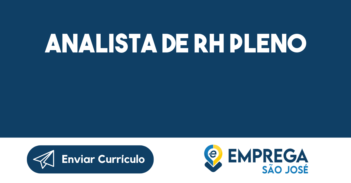 Analista de RH Pleno-São José dos Campos - SP 203