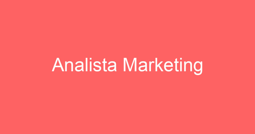Analista Marketing 1