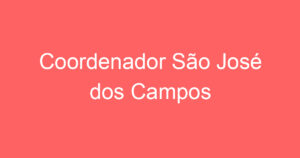 Coordenador São José dos Campos 3