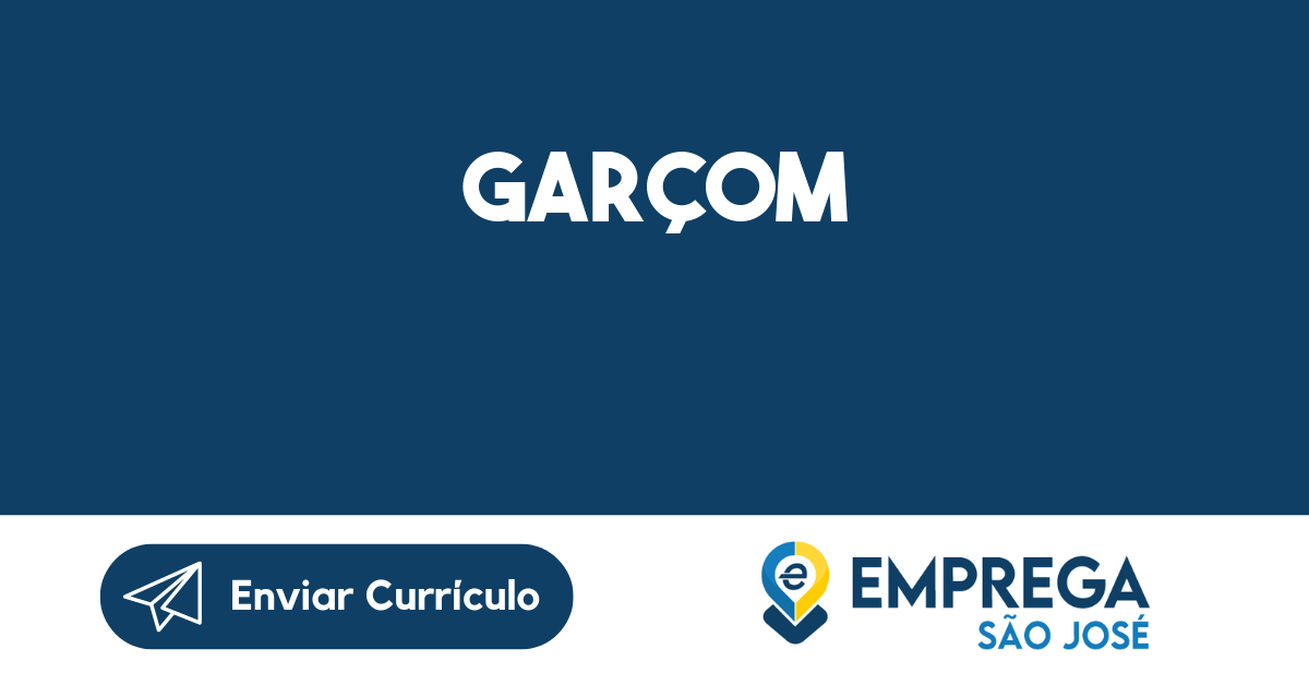 GARÇOM-São José dos Campos - SP 289