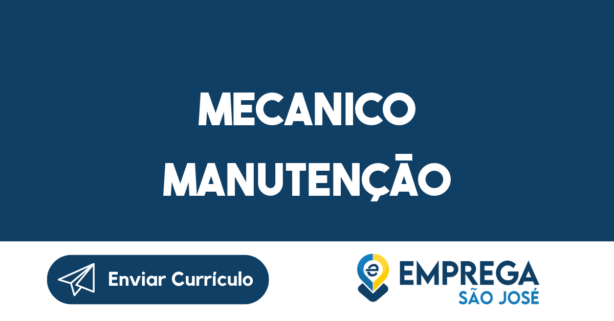 Mecanico Manutenção-São José dos Campos - SP 13